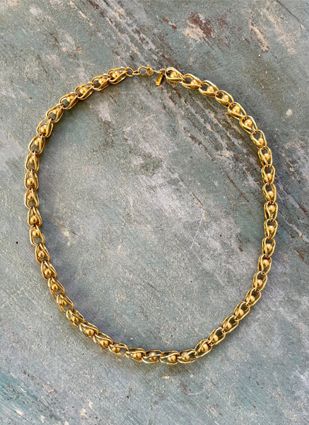 Gold “Ball and Chain” Necklace