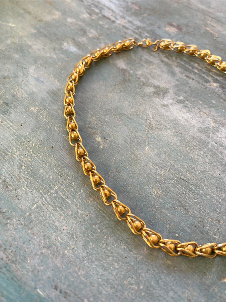 Gold “Ball and Chain” Necklace