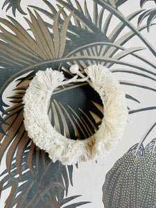 Cream Fringe Bangle