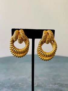 Mimi Di N Fluted Door Knocker Earrings