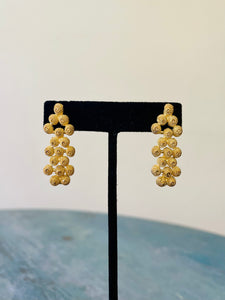 Etruscan Dangle Cluster Earrings